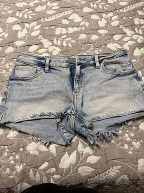 Kansan Light Blue Denim Cutoff Shorts